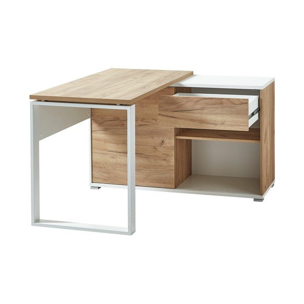 Tavolo da lavoro in rovere 120x117 cm Lioni - Germania-image-4