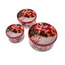 Set di contenitori per alimenti in metallo per i dolci 3 pz Christmas – Dakls