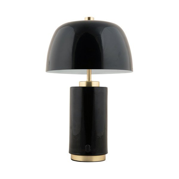 Lampada da tavolo dimmerabile a LED nera con paralume in metallo (altezza 30 cm) Freya - Leitmotiv-image-4