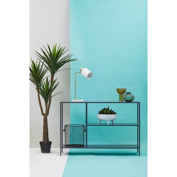 Tavolo consolle grigio in acciaio 30x120 cm Acero – Premier Housewares-image-3