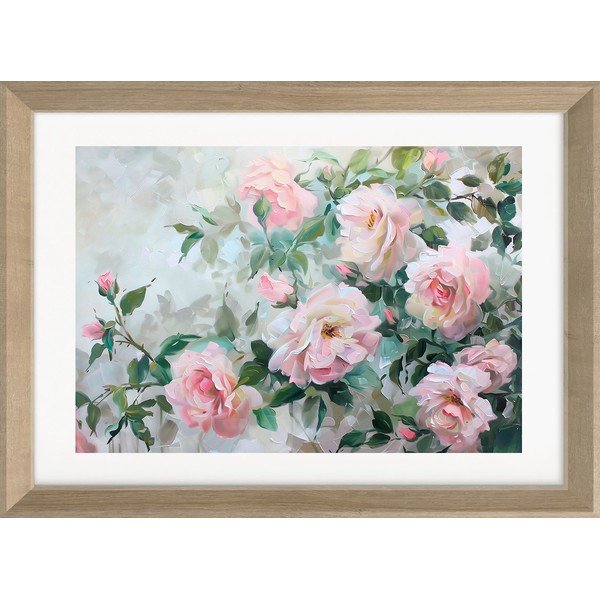 Dipinto stampato con cornice inclusa 75x56 cm Blooming Roses – Styler