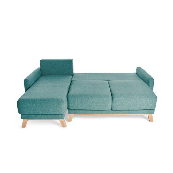 Divano letto variabile turchese ad angolo Pop - Bonami Selection-image-3