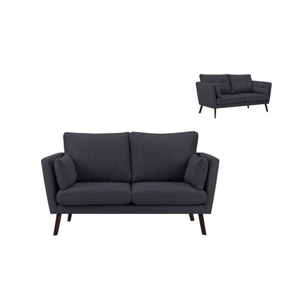 Divano a 2 posti grigio scuro Elena - Mazzini Sofas-image-1