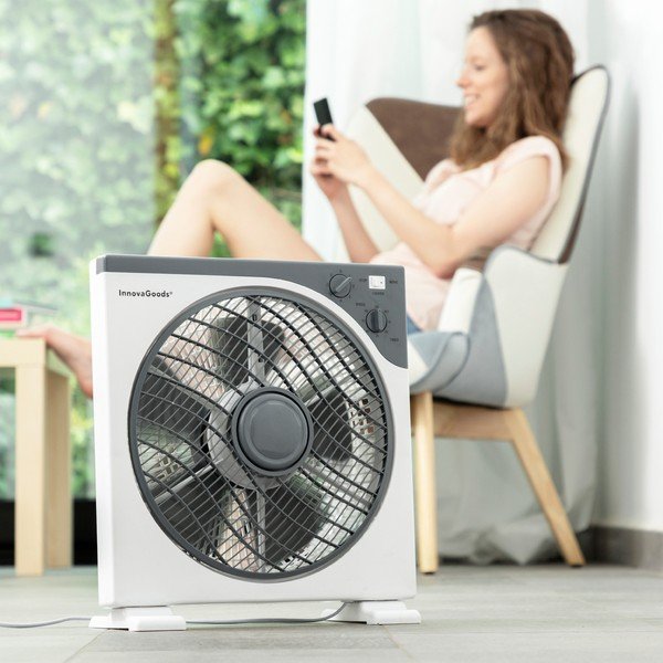 Ventilatore da pavimento bianco, ø 30 cm - InnovaGoods-image-1