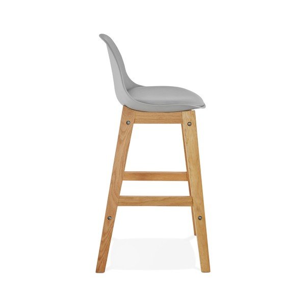Sgabello da bar grigio, altezza 86,5 cm Elody - Kokoon-image-2