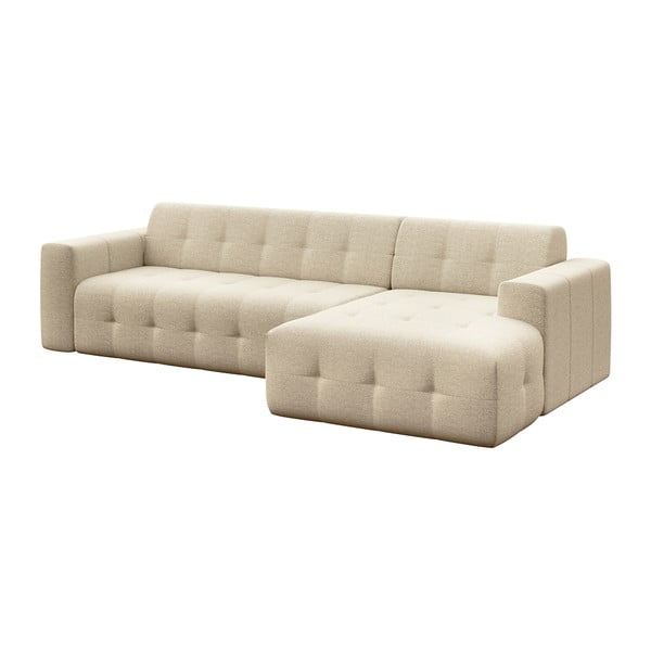 Divano angolare beige (con penisola a destra e chaise lounge) Tuil – Rodier-image-2