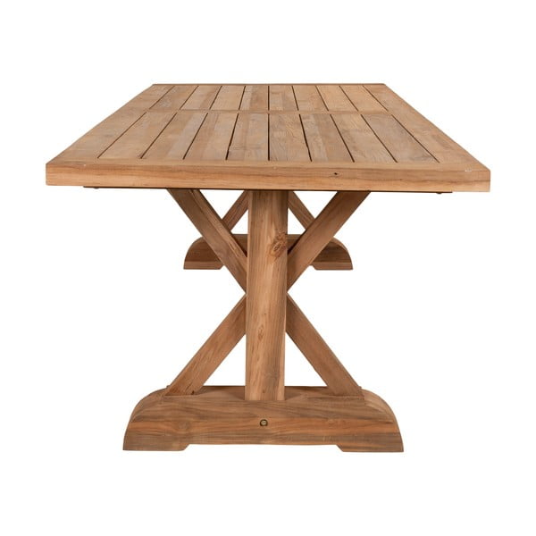 Tavolo da pranzo in legno di teak da giardino 100x240 cm Volos - House Nordic-image-4