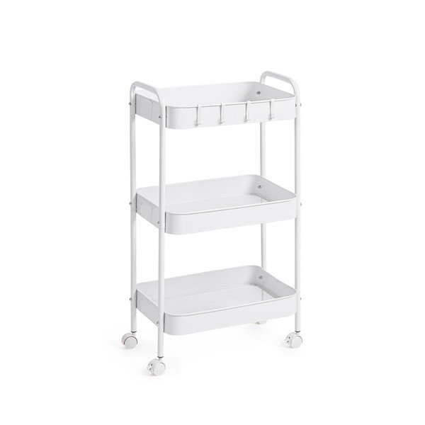 Tavolino da servizio in metallo su ruote 29,5x41 cm Leiky – Yes Everyday-image-2