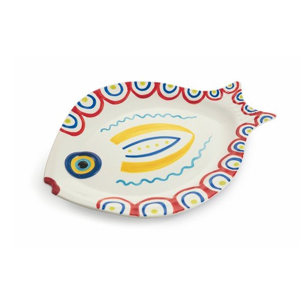 Set di 4 piatti in dolomite a forma di pesce Sashimi Fish - VDE Tivoli 1996-image-3