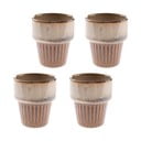Tazzine in set per espresso beige in gres 4 pz 100 ml Tone – Dakls