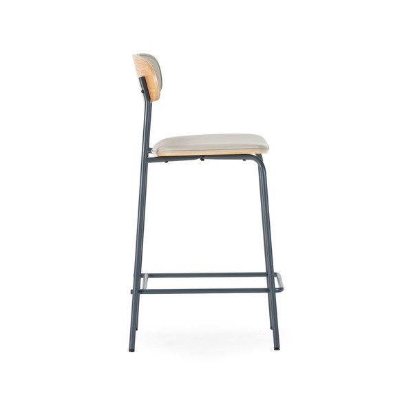 Set di sbagelli da bar beige in imbottito 2 pz (altezza della seduta 65,5 cm) Saula – Marckeric-image-3