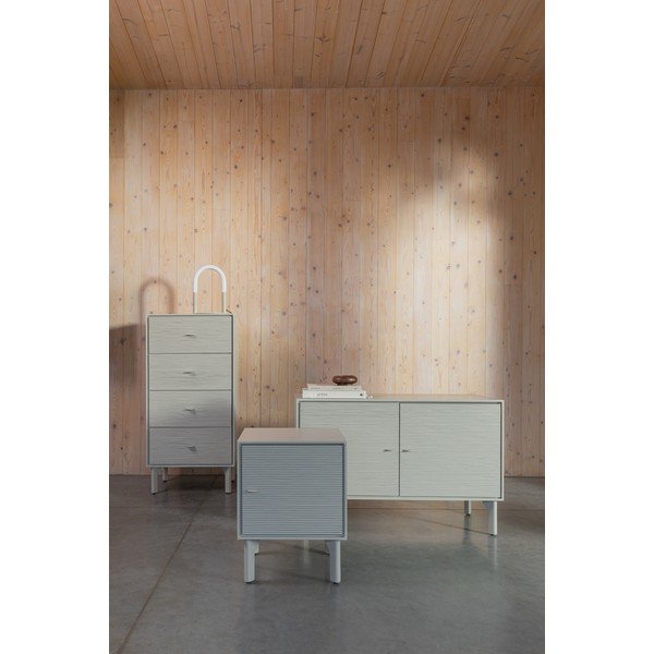 Cassettiera grigio chiaro 108x70x45 cm Morning – Zuiver-image-1