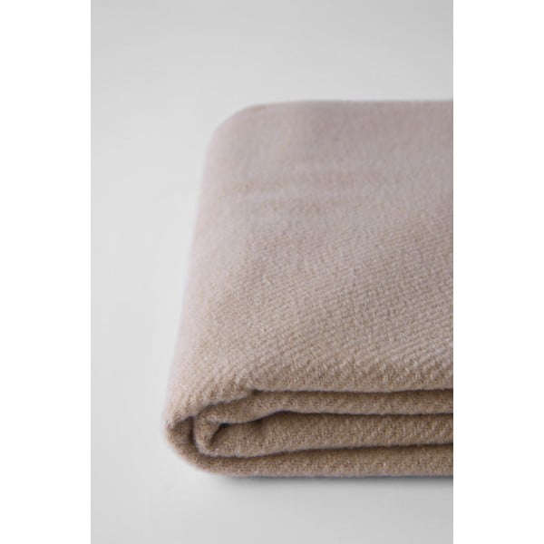 Plaid marrone con basi di cotone, 140 x 180 cm Plain - Euromant-image-1