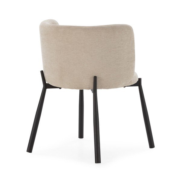 Set di sedie da pranzo beige in imbottito 2 pz Ginny – MOME-image-1