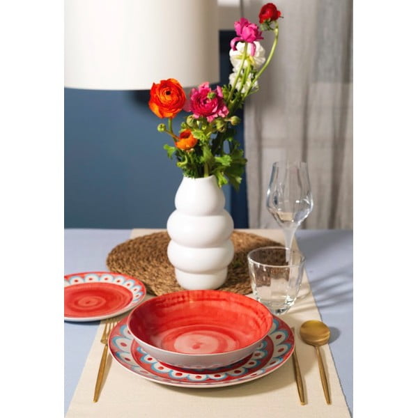 Set di 6 piatti fondi in porcellana azzurro ø 21 cm Tangeri blue - Villa Altachiara-image-3