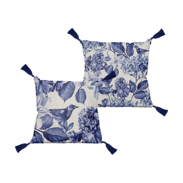 Cuscino decorativo Borlas Blue Birds, 45 x 45 cm - Really Nice Things-image-2
