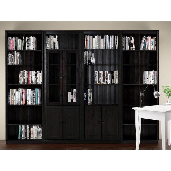 Libreria in legno di pino marrone 296x223 cm Anita - Støraa-image-1