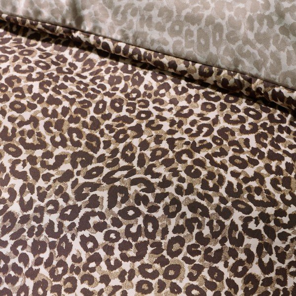 Set copripiumino e federa marrone per letto singolo 135x200 cm Animal Print – Catherine Lansfield-image-4