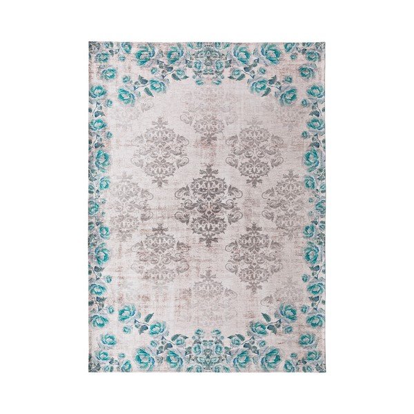 Tappeto blu-grigio Alice, 70 x 135 cm - Universal-image-1