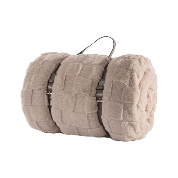 Coperta beige in micropile 150x200 cm Rava – Tiseco Home Studio-image-4