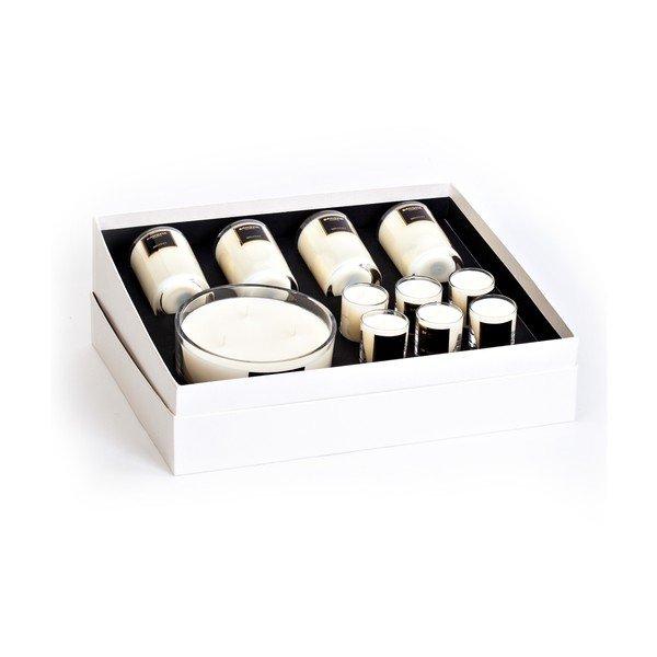 Set regalo di 11 candele al profumo di vaniglia e fava tonka Romance, 30 ore di combustione - Bahoma London