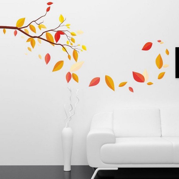 Adesivo murale decorativo Foglie d'autunno - Unknown