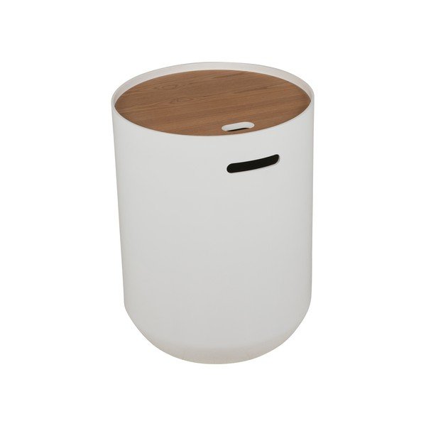 Tavolo portaoggetti bianco Ø 39 cm Olivia - Canett