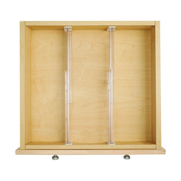 Set di 2 divisori trasparenti per cassetti da cucina , 37 cm Linus - iDesign