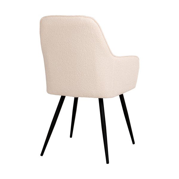 Set di sedie da pranzo color crema in imbottito con braccioli 2 pz Harbo – House Nordic-image-3