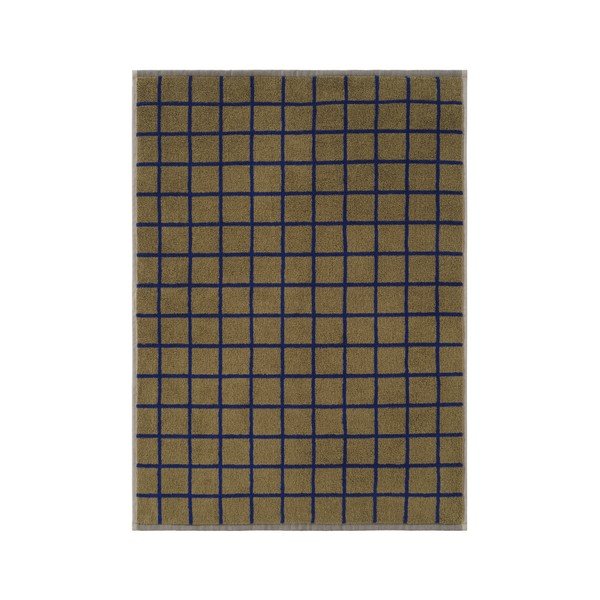 Asciugamano verde/blu in cotone 50x70 cm Grid – Jotex-image-2
