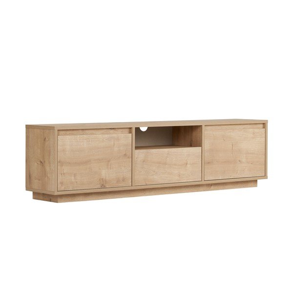 Mobile TV di colore naturale con effetto rovere 160x42x30 cm Sentinel – Kalune Design