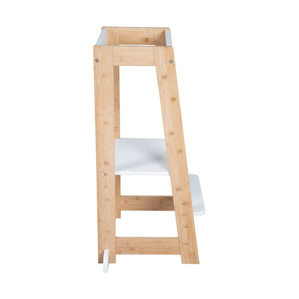 Torre di apprendimento bianca in bambù – Roba-image-4