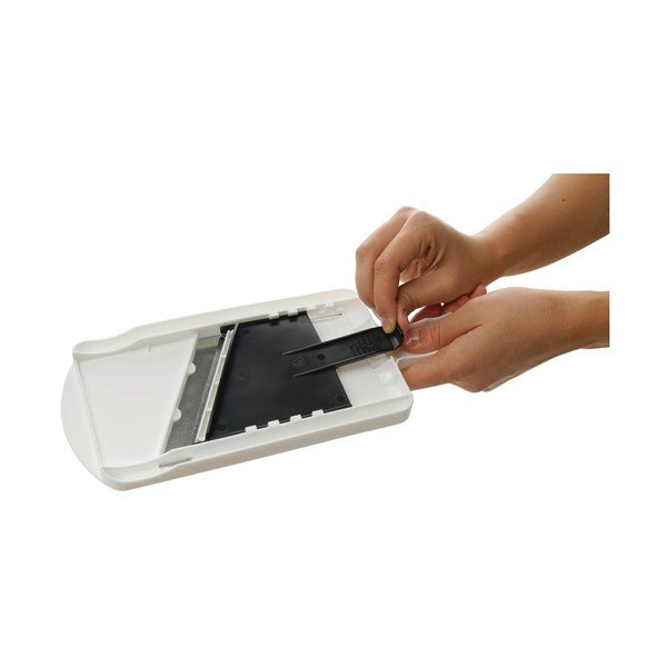 Affettaverdure regolabile bianco e nero Food & More - Fackelmann-image-1