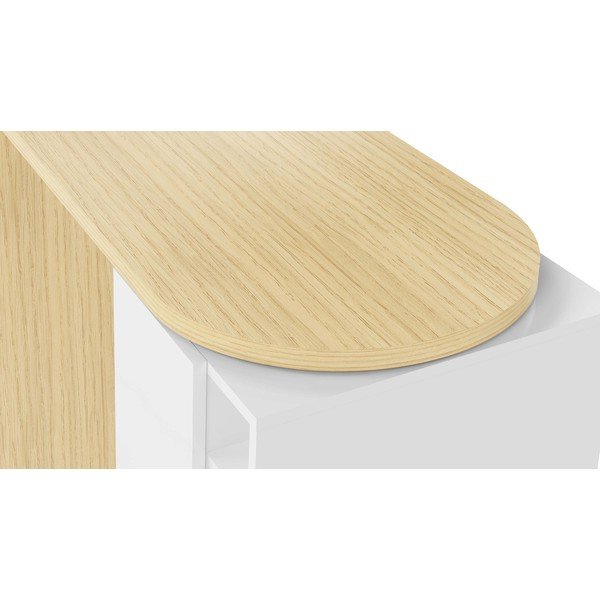 Tavolo da bar con piano in rovere 110x50 cm Roll - TemaHome-image-1