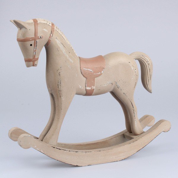 Dřevěný kůň Dakls, délka 38 cm