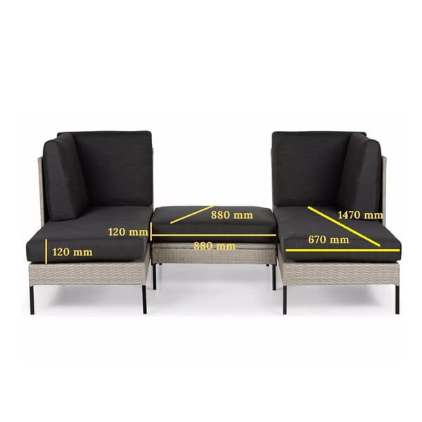 Divano da giardino beige Orkanger - Bonami Selection-image-4