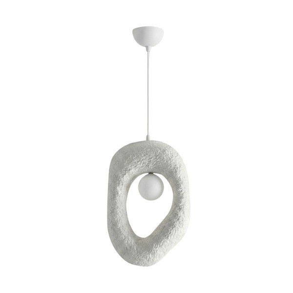 Lampadario bianco in metallo Lore – Opviq lights
