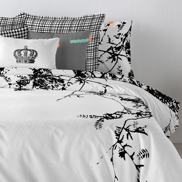 Federa in cotone Union, 60 x 60 cm - Blanc-image-1