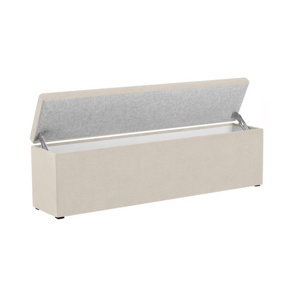 Krémový otoman s úložným prostorem Windsor & Co Sofas Nova, 200 x 47 cm-image-3