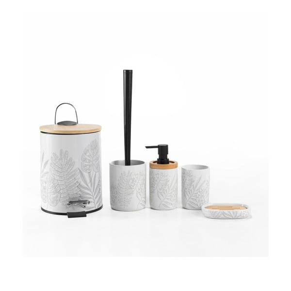 Portaspazzolino bianco in ceramica Amber – douceur d'intérieur-image-2