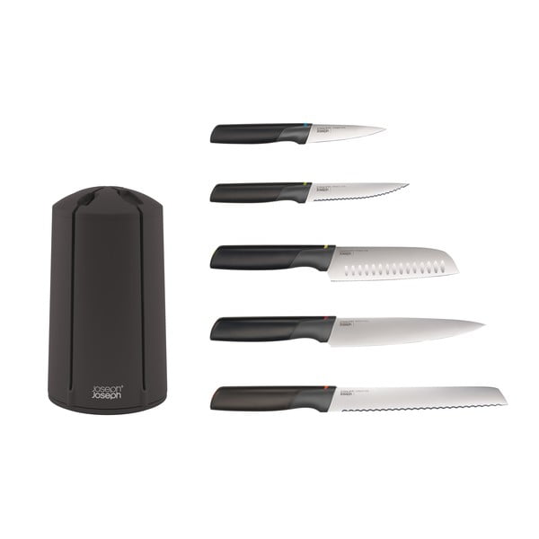 Set di 5 coltelli con supporto rotante Elevate - Joseph Joseph-image-2
