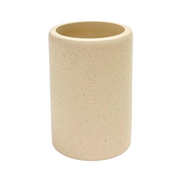 Portaspazzolino beige in poliresina Oria – douceur d'intérieur
