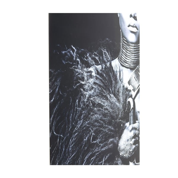Quadro smaltato in bianco e nero Lady Knight, 150 x 100 cm - Kare Design-image-1