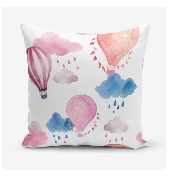 Federa in misto cotone Balloon, 45 x 45 cm Colorful Balon - Minimalist Cushion Covers
