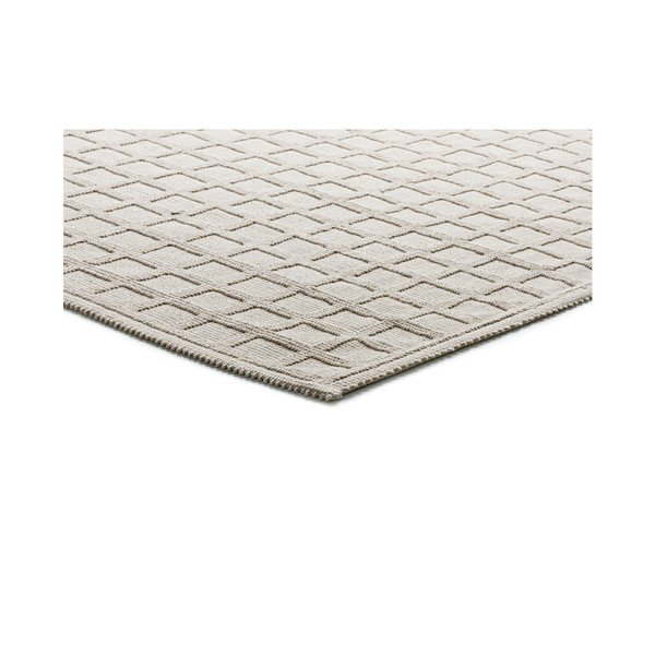 Tappeto beige con misto cotone Dune Linen, 60 x 100 cm - Universal-image-2