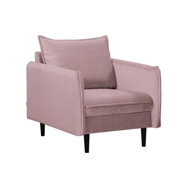 Poltrona lavanda con rivestimento in velluto Juli – Ropez