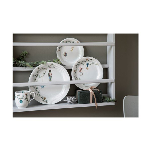 Piatto bianco in porcellana a tema natalizio ø 22 cm Hammershøi Christmas – Kähler Design-image-4