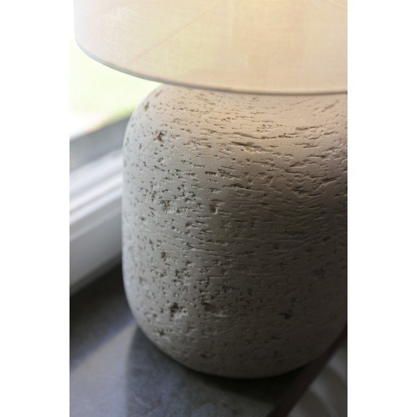 Lampada da tavolo grigia con paralume in tessuto (altezza totale 44 cm) Montagna – Markslöjd-image-3