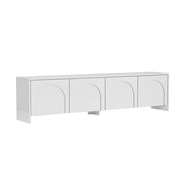 Mobile TV bianco 180x45x32 cm Aurelia – Kalune Design