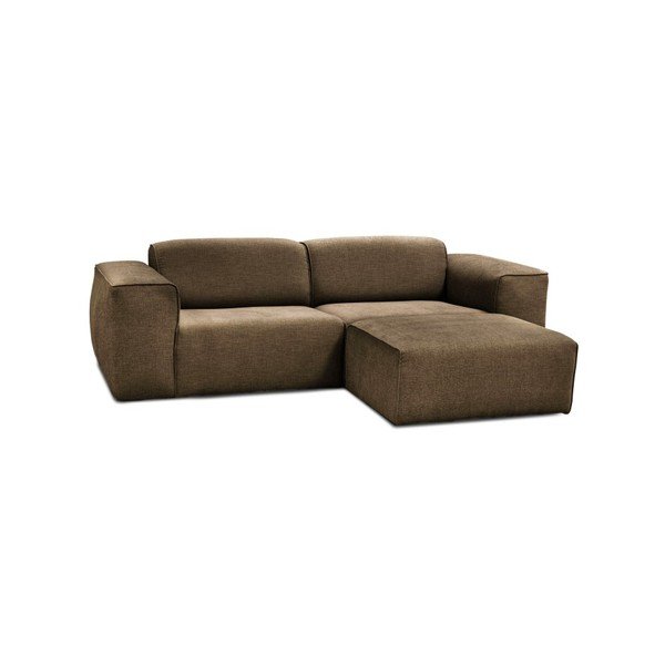 Světle hnědá trojmístná pohovka s pufem Cosmopolitan Design Phoenix-image-1